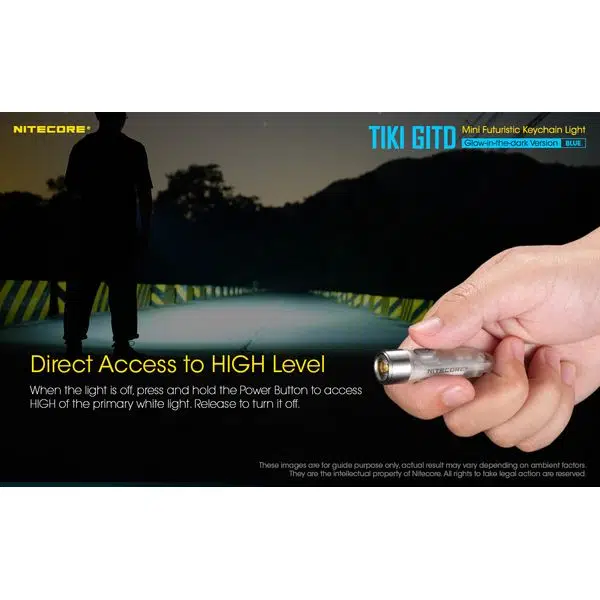 ΦΑΚΟΣ LED NITECORE TIKI GITD Blue, Glow-In-The-Dark, USB- C, 300 lumens - Image 11