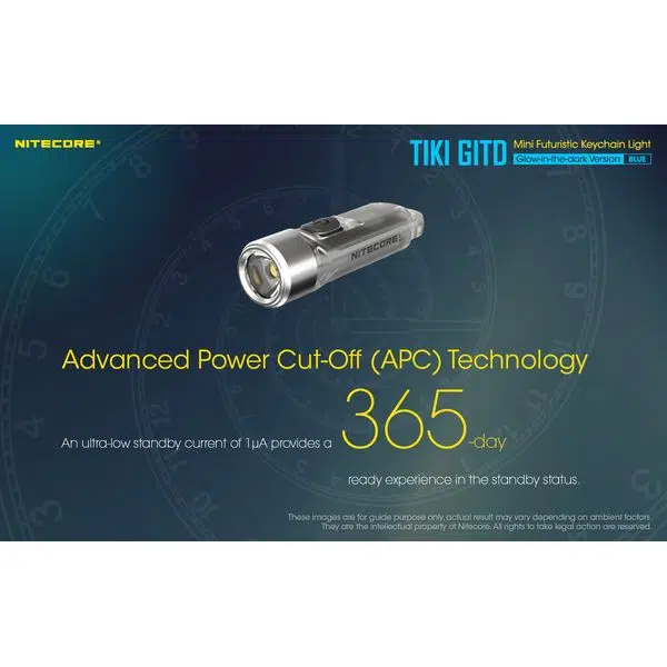 ΦΑΚΟΣ LED NITECORE TIKI GITD Blue, Glow-In-The-Dark, USB- C, 300 lumens - Image 19