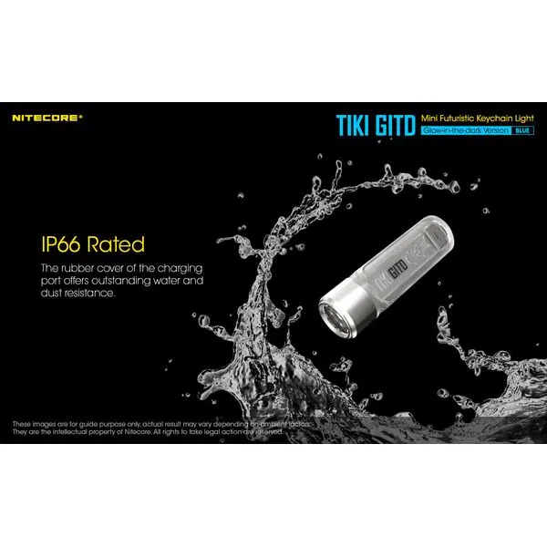 ΦΑΚΟΣ LED NITECORE TIKI GITD Blue, Glow-In-The-Dark, USB- C, 300 lumens - Image 20