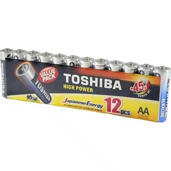 Toshiba High Power Αλκαλικές Μπαταρίες AA 1.5V 12τμχ - Image 1