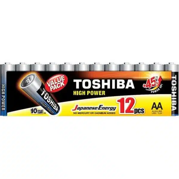 Toshiba High Power Αλκαλικές Μπαταρίες AA 1.5V 12τμχ - Image 2