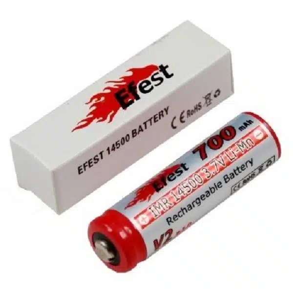 Efest IMR 14500 V2 - 700mAh 3.7V Li-Ion battery - Image 1