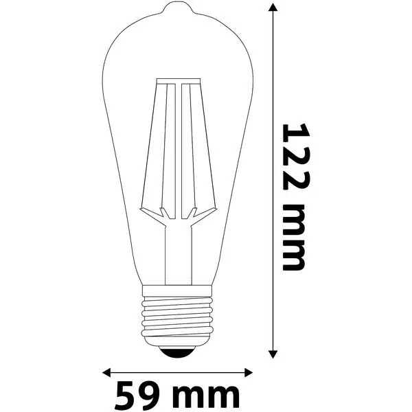 ablsfst58ew-45w_avide-led-soft-filament-st58-45w-e27-ew-2700k_2_result Avide LED Soft Filament ST58 4.5W E27 EW 2700K - Image 2