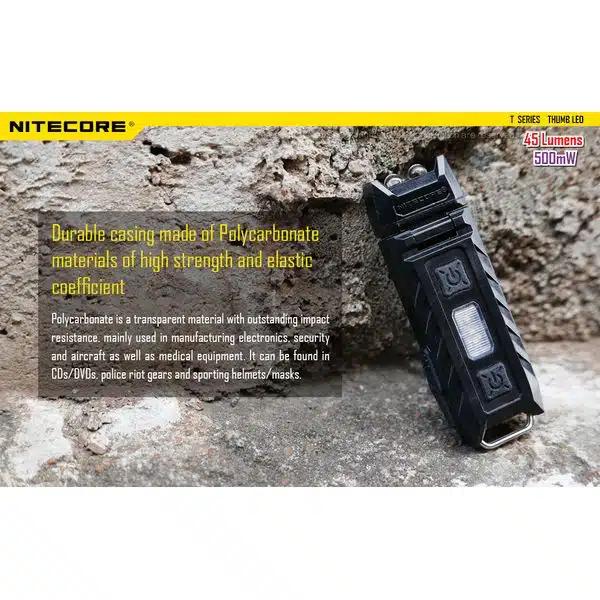 ΦΑΚΟΣ LED NITECORE THUMB LEO, rechargable, 45lumens+500mW UV - Image 10