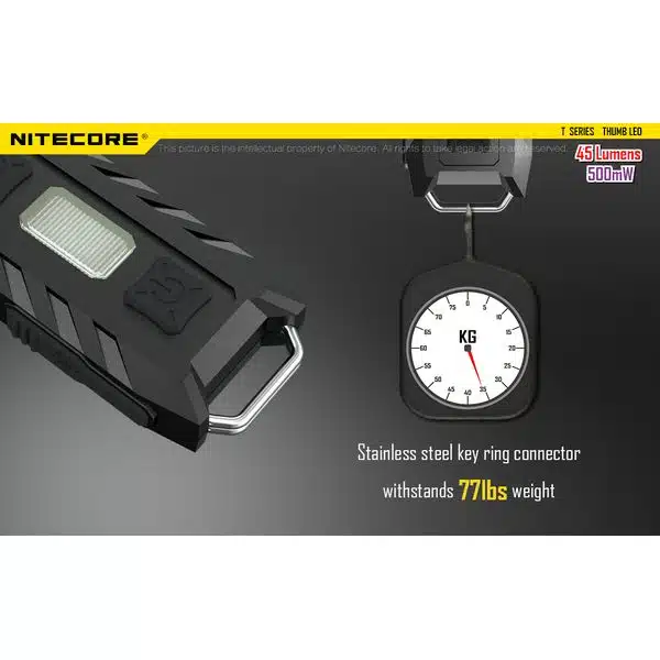ΦΑΚΟΣ LED NITECORE THUMB LEO, rechargable, 45lumens+500mW UV - Image 12