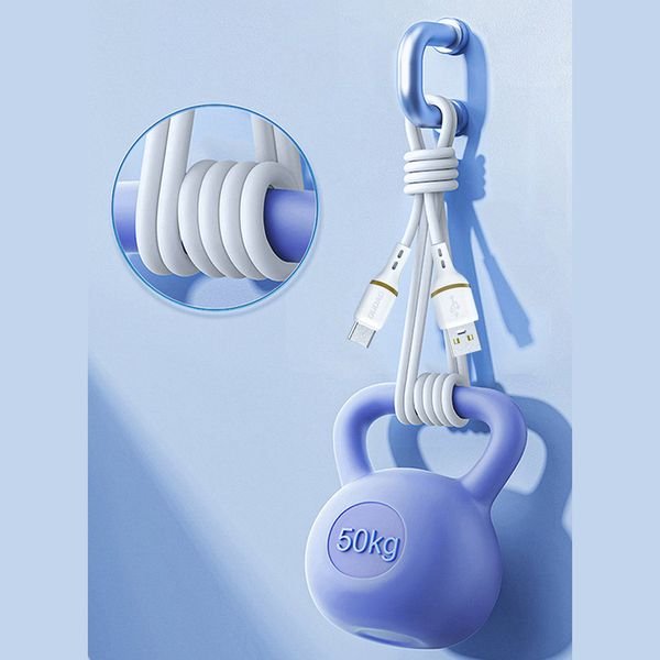 eng_pl_Dudao-L25T-USB-A-USB-C-Silicone-Cable-5A-1m-White-200624_5_result Dudao L25T USB-A - USB-C Silicone Cable 5A 1m - Image 6