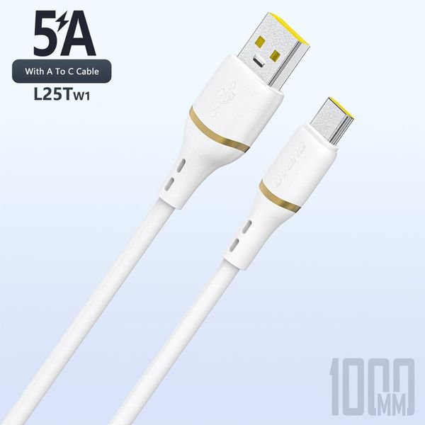 eng_pl_Dudao-L25T-USB-A-USB-C-Silicone-Cable-5A-1m-White-200624_7_result Dudao L25T USB-A - USB-C Silicone Cable 5A 1m - Image 1