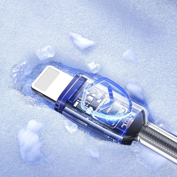 eng_pl_Joyroom-S-A42-Crystal-Clear-Series-3A-USB-A-Lightning-cable-1-2m-black-182004_13_result Joyroom S-A42 Crystal-Clear Series 3A USB-A - Lightning cable 1.2m - Image 6