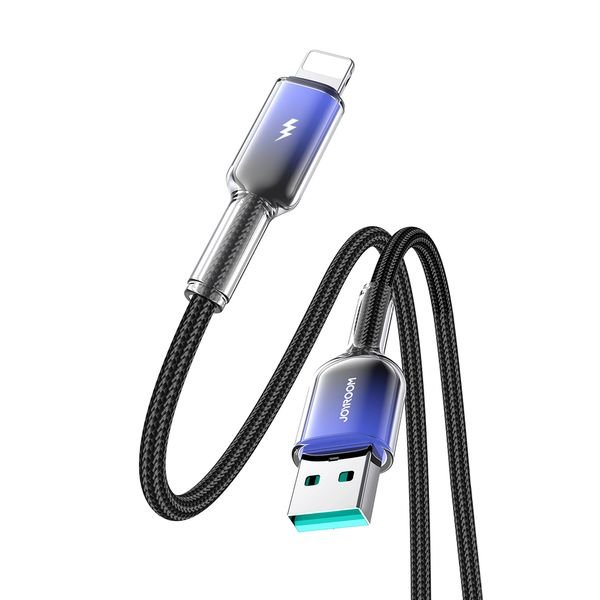 eng_pl_Joyroom-S-A42-Crystal-Clear-Series-3A-USB-A-Lightning-cable-1-2m-black-182004_3_result Joyroom S-A42 Crystal-Clear Series 3A USB-A - Lightning cable 1.2m - Image 3