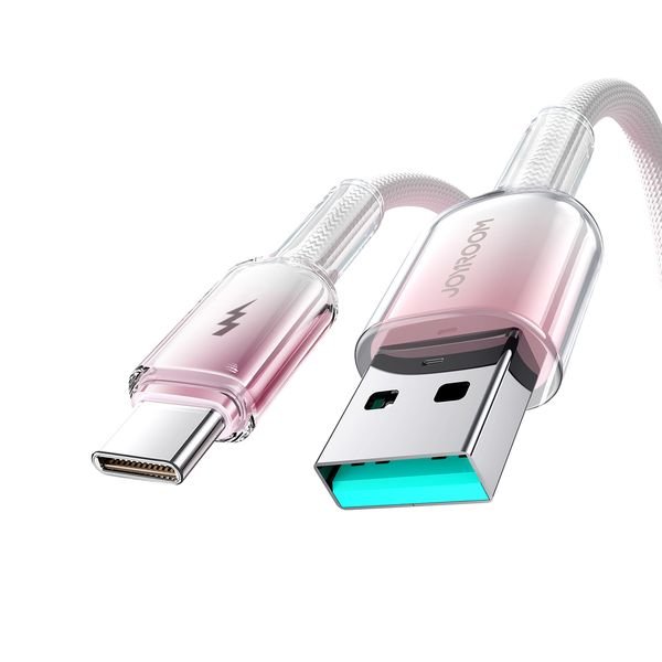 eng_pl_Joyroom-S-A42-Crystal-Clear-Series-3A-USB-A-USB-C-cable-1-2m-white-182007_2_result Joyroom S-A42 Crystal-Clear Series 3A USB-A - USB-C cable 1.2m - Image 3