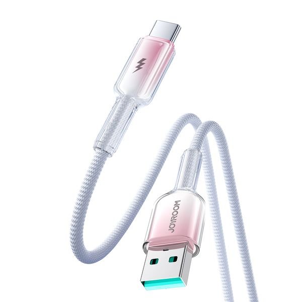 eng_pl_Joyroom-S-A42-Crystal-Clear-Series-3A-USB-A-USB-C-cable-1-2m-white-182007_3_result Joyroom S-A42 Crystal-Clear Series 3A USB-A - USB-C cable 1.2m - Image 4