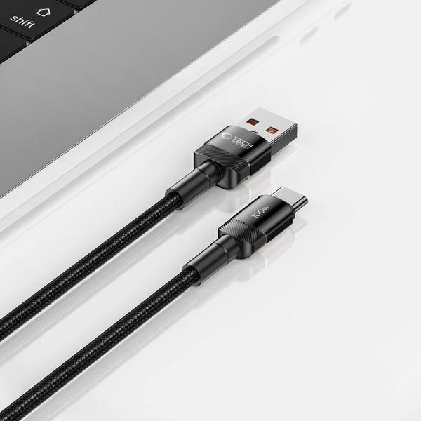 CREATOR: gd-jpeg v1.0 (using IJG JPEG v62), quality = 80 Tech-Protect UltraBoost Evo USB-C / USB-A cable 100W 5A 1m - Image 4
