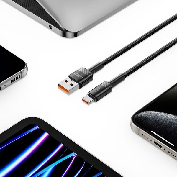CREATOR: gd-jpeg v1.0 (using IJG JPEG v62), quality = 80 Tech-Protect UltraBoost Evo USB-C / USB-A cable 100W 5A 1m - Image 5