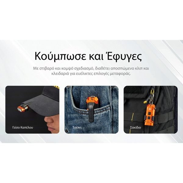 TIP3_H_GR13-1536x864_result ΦΑΚΟΣ LED NITECORE TIP3, Μπρελοκ, Rechargeable, Blue - Image 13