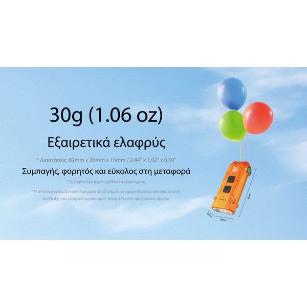 TIP3_H_GR6-1536x864_result ΦΑΚΟΣ LED NITECORE TIP3, Μπρελοκ, Rechargeable, BLACK - Image 6