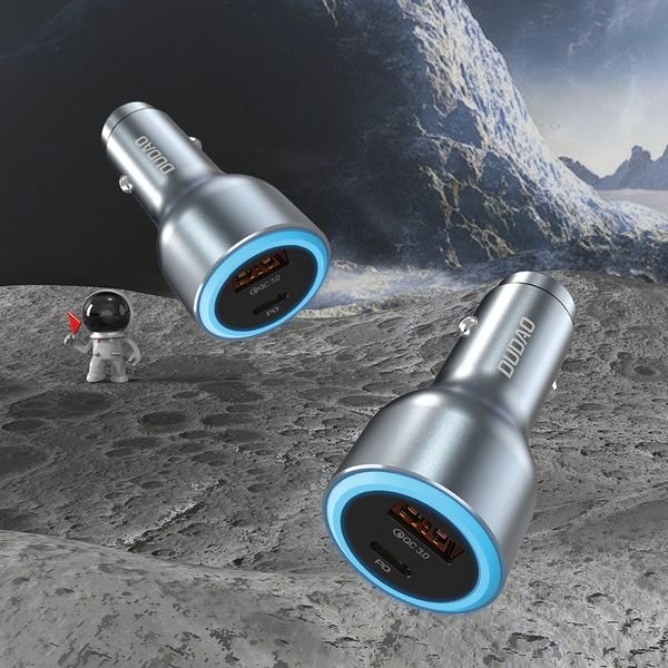 eng_pl_Dudao-R4Ultra-120W-Power-Delivery-Quick-Charge-LED-Car-Charger-USB-A-USB-C-Gray-204520_2_result Φορτιστής αυτοκινήτου Dudao R4Ultra 120W με γρήγορη φόρτιση και παροχή ρεύματος, USB-A, USB-C - Image 3