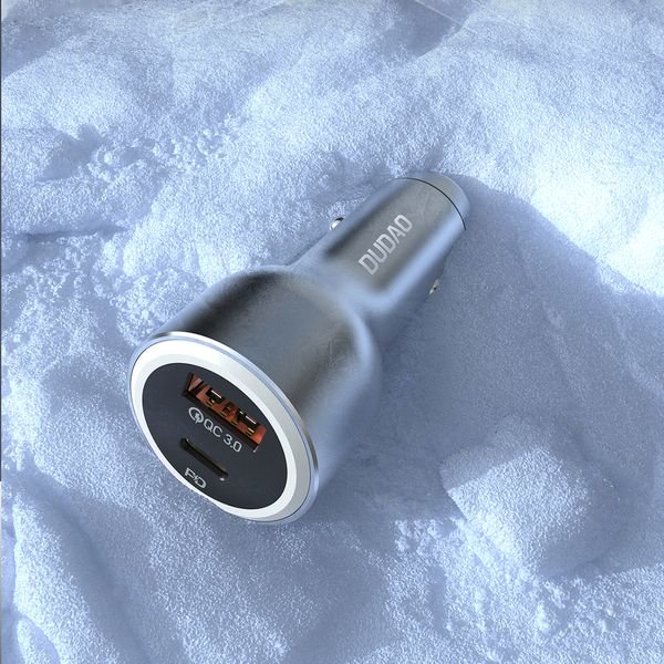 eng_pl_Dudao-R4Ultra-120W-Power-Delivery-Quick-Charge-LED-Car-Charger-USB-A-USB-C-Gray-204520_5_result Φορτιστής αυτοκινήτου Dudao R4Ultra 120W με γρήγορη φόρτιση και παροχή ρεύματος, USB-A, USB-C - Image 6