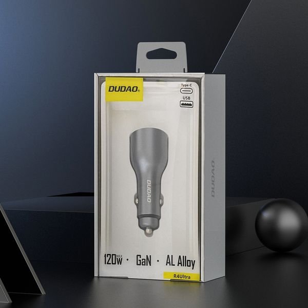 eng_pl_Dudao-R4Ultra-120W-Power-Delivery-Quick-Charge-LED-Car-Charger-USB-A-USB-C-Gray-204520_7_result Φορτιστής αυτοκινήτου Dudao R4Ultra 120W με γρήγορη φόρτιση και παροχή ρεύματος, USB-A, USB-C - Image 8