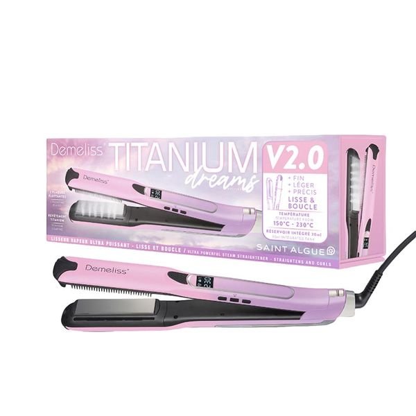 101177_3_result DEMELISS TITANIUM ROSE DREAMS V2.0,Ψηφιακή Πρέσα Μαλλιών Με Ατμό & Πλάκες Τιτανίου - Image 4