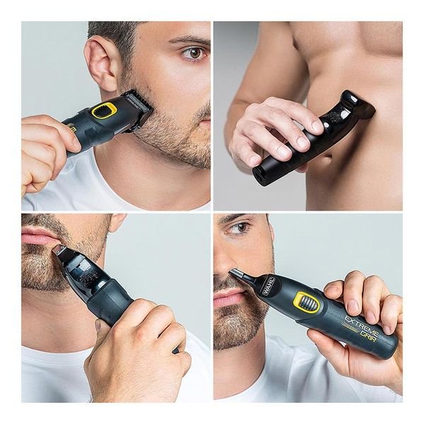 102281_3_result WAHL EXTREME GRIP ADVANCED Επαναφορτιζόμενο Τρίμερ Προσώπου / Σώματος με 4 Κεφαλές - Image 4