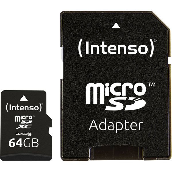 405953_00_1920x1920_result Intenso microSDXC 64GB C10 UHS-1 U1 with Adapter - Image 2