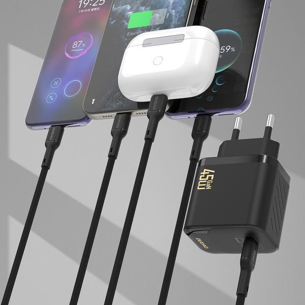 eng_pl_Dudao-A28C-45W-GaN-Wall-Charger-USB-C-Cable-Black-195951_3_result Φορτιστής τοίχου Dudao A28C 45W GaN Wall Charger + USB-C Cable - Image 4