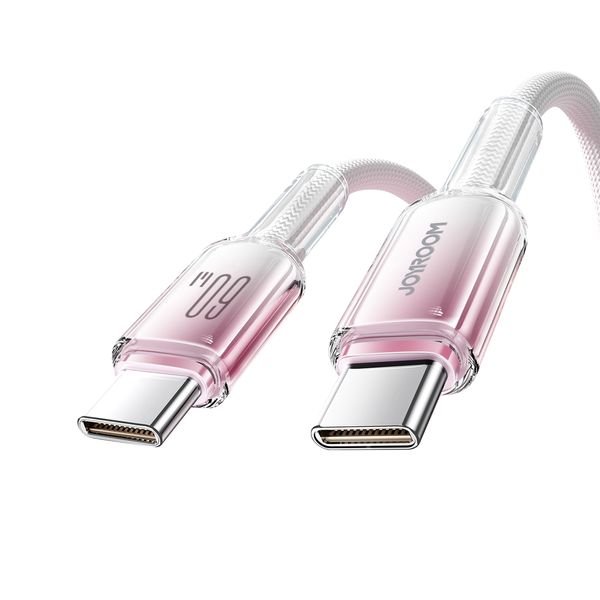 eng_pl_Joyroom-S-A42-Crystal-Clear-Series-60W-USB-C-USB-C-cable-1-2m-white-182001_2_result ΚΑΛΩΔΙΟ Joyroom S-A42 Crystal-Clear Series 60W USB-C - USB-C - Image 1