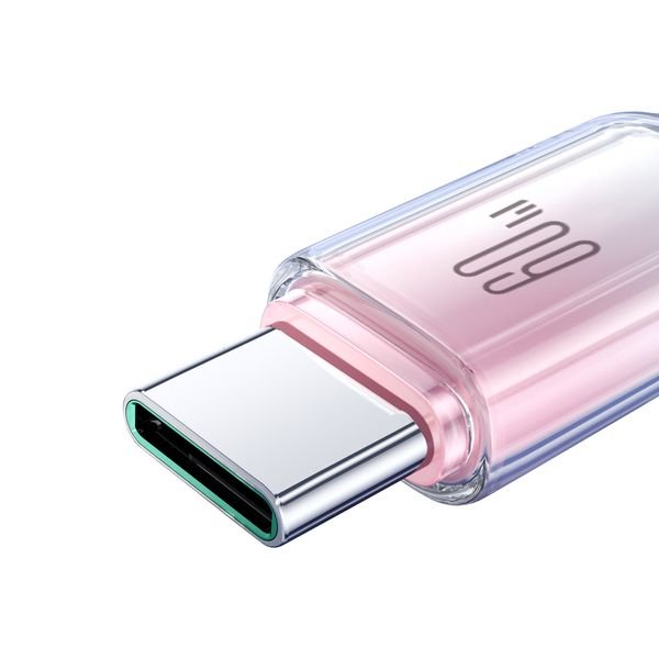 eng_pl_Joyroom-S-A42-Crystal-Clear-Series-60W-USB-C-USB-C-cable-1-2m-white-182001_6_result ΚΑΛΩΔΙΟ Joyroom S-A42 Crystal-Clear Series 60W USB-C - USB-C - Image 6