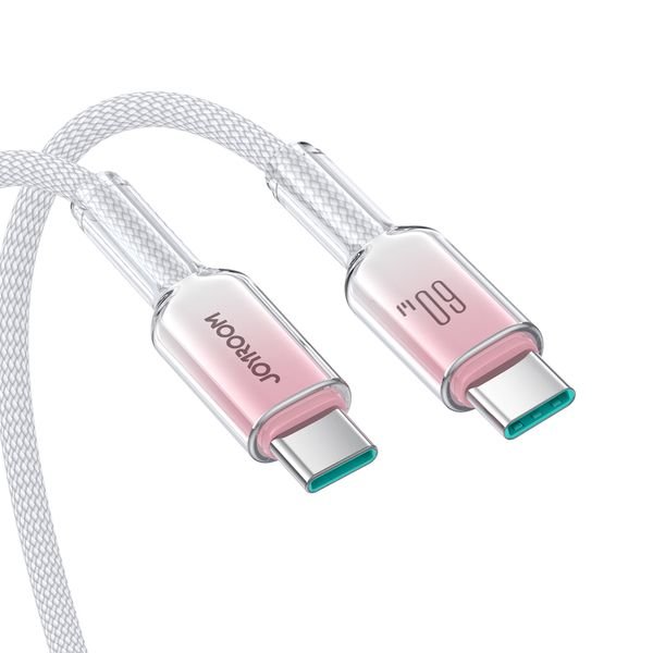 eng_pl_Joyroom-S-A42-Crystal-Clear-Series-60W-USB-C-USB-C-cable-1-2m-white-182001_7_result ΚΑΛΩΔΙΟ Joyroom S-A42 Crystal-Clear Series 60W USB-C - USB-C - Image 7