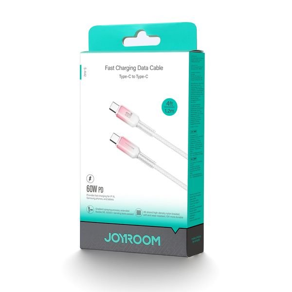 eng_pl_Joyroom-S-A42-Crystal-Clear-Series-60W-USB-C-USB-C-cable-1-2m-white-182001_8_result ΚΑΛΩΔΙΟ Joyroom S-A42 Crystal-Clear Series 60W USB-C - USB-C - Image 8