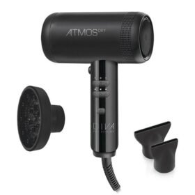 DIVA PRO ATMOS DRY ATM001 ECO,Επαγγελματικό Πιστολάκι Μαλλιών με 2 Στενά Μαγνητικά Στόμια & Φυσούνα 2000 W