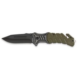 ΣΟΥΓΙΑΣ ALBAINOX,Tactical pocket knife. Seel/Green ABS, 25312