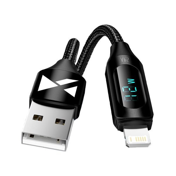 eng_pl_USB-A-Cable-Lightning-Wozinsky-WUALC1-with-LED-Display-2-4A-1m-Black-149634_1_result Καλώδιο USB-A - Lightning Wozinsky WUALC1 με οθόνη LED 2.4A 1m - Image 2