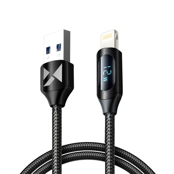 eng_pl_USB-A-Cable-Lightning-Wozinsky-WUALC1-with-LED-Display-2-4A-1m-Black-149634_7_result Καλώδιο USB-A - Lightning Wozinsky WUALC1 με οθόνη LED 2.4A 1m - Image 1