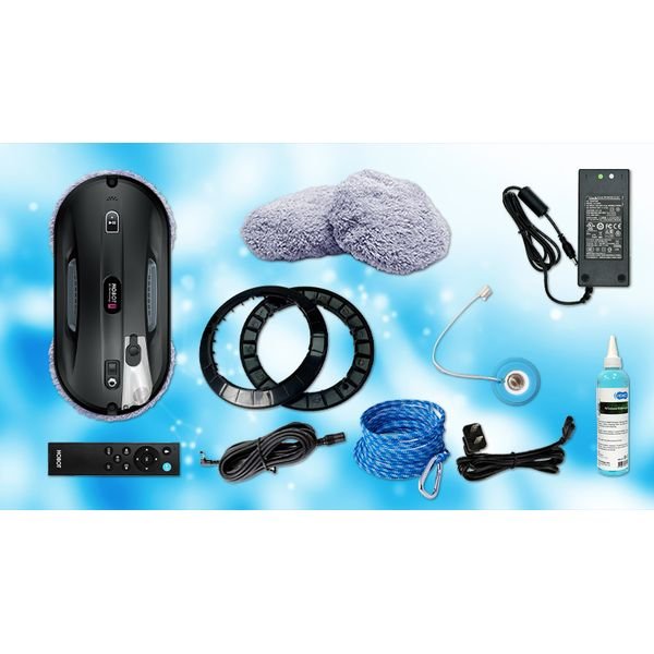 10-kit_result Καθαριστής Τζαμιών Ρομπότ Wi-Fi 90 W,HOBOT 388 - Image 10