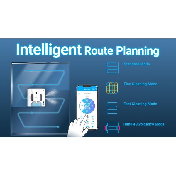 12-route_result HOBOT SP10,Καθαριστής Τζαμιών Ρομπότ Wi-Fi 72 W - Image 7