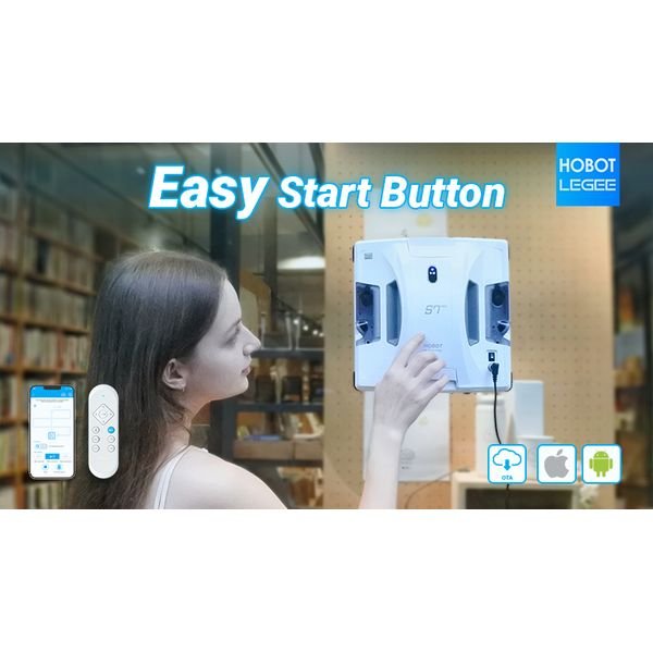2-easy-start_result HOBOT S7 PRO,Καθαριστής Τζαμιών Ρομπότ Wi-Fi 100 W - Image 3