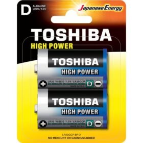 Mπαταρία Αλκαλική D Toshiba High Power 2τμχ