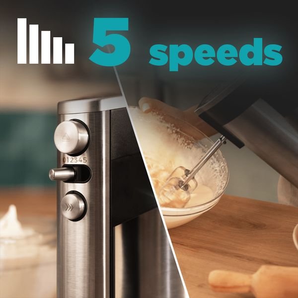 5-speeds-copy_result CECOTEC POWERTWIST 500 FULL STEEL 04385,Μίξερ Χειρός 500 W - Image 2