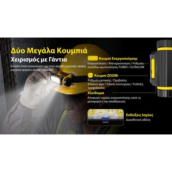 NWH20_GR13-1536x864_result ΦΑΚΟΣ LED NITECORE HEADLAMP NWH20 E-focus work headlamp - Image 19