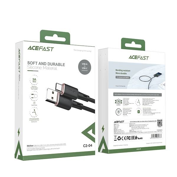 Καλώδιο USB Acefast - USB Type-C 1,2m, 3A - Image 4