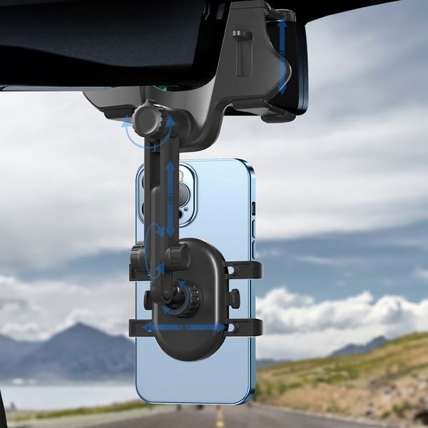 eng_pl_Car-Phone-Holder-for-Rearview-Mirror-Black-164694_4_result Βάση Στήριξης Κινητού Αυτοκινήτου Για Τον Καθρέφτη - Image 5