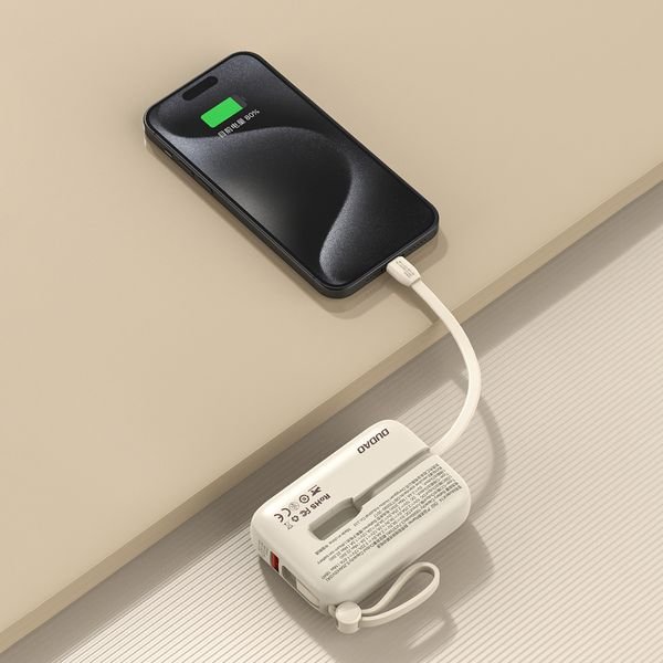 eng_pl_Dudao-K14-10000mAh-power-bank-with-USB-C-Lightning-cables-beige-156617_2_result Dudao K14 power bank 10000mAh με καλώδια USB-C / Lightning - Image 3