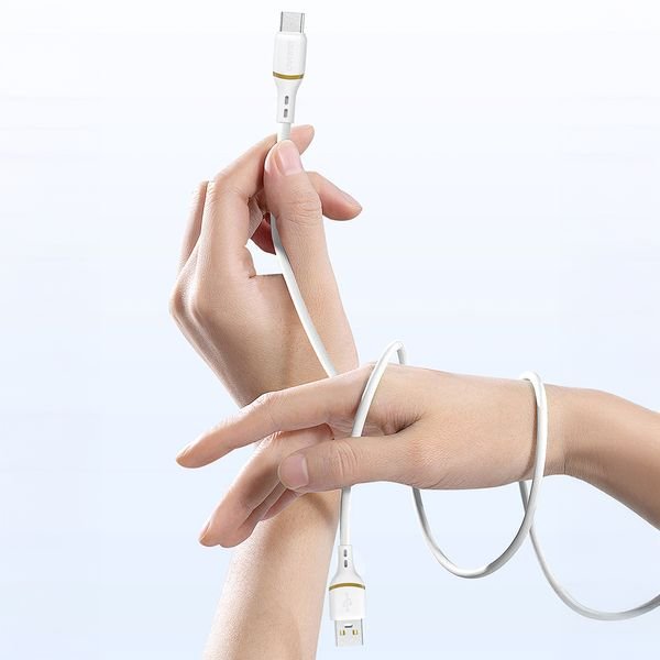 eng_pl_Dudao-L25T-USB-A-USB-C-Silicone-Cable-5A-1m-White-200624_2_result Καλώδιο σιλικόνης Dudao L25T USB-A - USB-C 5A 1m - Image 3