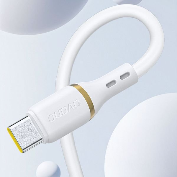 eng_pl_Dudao-L25T-USB-A-USB-C-Silicone-Cable-5A-1m-White-200624_4_result Καλώδιο σιλικόνης Dudao L25T USB-A - USB-C 5A 1m - Image 5