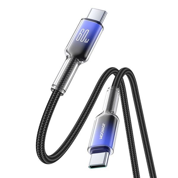 eng_pl_Joyroom-S-A42-Crystal-Clear-Series-60W-USB-C-USB-C-cable-1-2m-black-182000_2_result Καλώδιο Joyroom S-A42 Crystal-Clear Series 60W USB-C σε USB-C,1,2m - Image 3