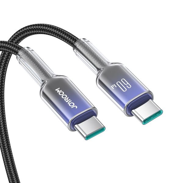 eng_pl_Joyroom-S-A42-Crystal-Clear-Series-60W-USB-C-USB-C-cable-1-2m-black-182000_6_result Καλώδιο Joyroom S-A42 Crystal-Clear Series 60W USB-C σε USB-C,1,2m - Image 5