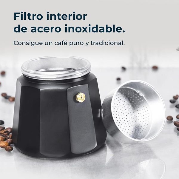 101536_8_result CECOTEC MOKCLASSIC 300 BLACK 01666,Μπρίκι Espresso για 3 Φλυτζάνια - Image 8